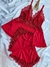 Short doll renda chantilly vermelho