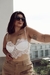 Cropedd Jasmine branco com nude na internet