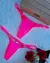Fio personalizado tule rosa neon