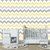 Papel de Parede Chevron Colorido Amarelo Para Quarto Infantil