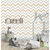 Papel de Parede Infantil Chevron Cinza Branco e Bege