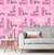 Papel de Parede Rosa Fashion Para Decorar Quarto Sala e Ambientes Femininos