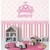 Papel de Parede Coroa de Princesa Personalizado Para Quarto de Meninas