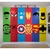 Papel de Parede Infantil Tema Super Heróis Faixas Coloridas Decora Quarto de Menino