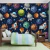 Papel de Parede Infantil Tema Espaço Planetas e Foguetes Para Quarto