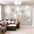 Papel de Parede Adesivo Floral Estilo Bolas 3D Para Decorar Quarto e Sala
