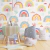 Papel de Parede Infantil Tema Arco-Íris Cute Baby Para Quarto de Criança