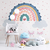 Papel de Parede Infantil Tema Arco-Íris Baby Soft Color Para Quarto de Criança