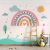 Papel de Parede Infantil Tema Arco-Íris Soft Color Para Decorar Quarto de Criança