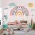 Papel de Parede Infantil Tema Arco-Íris Soft Color Para Decorar Quarto de Criança
