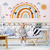 Papel de Parede Infantil Tema Arco-Íris Cute Girls Para Decorar Quarto de Bebê e Criança Personalizado