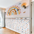 Papel de Parede Infantil Tema Arco-Íris Cute Girls Para Decorar Quarto de Bebê e Criança Personalizado