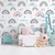 Papel de Parede Infantil Tema Tema Arco-Íris Para Quarto de Menina
