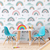 Papel de Parede Infantil Tema Tema Arco-Íris Para Quarto de Menina