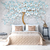 Papel de Parede Adesivo Autocolante Árvore de Flores Estilo 3D Para Decorar Quarto e Sala