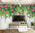 Papel de Parede Jardim Suspenso Floral e Borboletas Para Decorar Quarto Sala e Ambientes