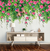 Papel de Parede Jardim Suspenso Floral e Borboletas Para Decorar Quarto Sala e Ambientes