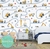 Papel de Parede Infantil Tema Construção e Carrinhos Para Decorar Quarto de Meninos