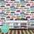 Papel de Parede Infantil Tema Carrinhos Coloridos Para Decorar Quarto de Meninos
