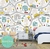 Papel de Parede Infantil Tema Cidade Carrinhos Soft Color Para Decorar Quarto de Meninos