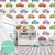 Papel de Parede Infantil Tema de Carrinhos Multi Color Para Decorar Quarto de Meninos
