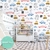 Papel de Parede Infantil Tema Carrinhos Soft Color Para Decorar Quarto Unissex