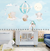 Papel de Parede Infantil Safari Elefante Baby Cute Azul Para Quarto de Bebê e Criança