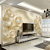 Papel de Parede Design Flores Amarelas e Pérolas Para Decorar Quarto e Sala