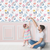 Papel de Parede Infantil Design Floral Parte de Baixo Rosa Para Quarto de Bebê e Criança