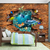 Papel de Parede Tema Fundo do Mar Tijolinho 3D para Decorar Quarto e Sala
