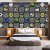 Papel de Parede de Futebol Jogo Gamer Bola Estilo 3D Para Decorar Quarto e Sala