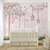 Papel de Parede Infantil Jardim Encantado Azul Para Decorar Quarto de Bebê e Menina