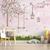 Papel de Parede Infantil Jardim Encantado Azul Para Decorar Quarto de Bebê e Menina