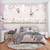Papel de parede jardim encantado rosa