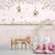 Papel de parede jardim encantado com boiserie