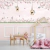 Papel de parede jardim encantado com boiserie