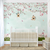 Papel de Parede Infantil Jardim Encantado Verde Flores e Borboletas