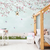 Papel de Parede Infantil Jardim Encantado Verde Flores e Borboletas