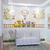 Papel de Parede Infantil Tema Safari Trenzinho Bege Claro Para Decora Quarto