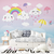 Papel de Parede Infantil Chuva de Amor Rosa Para Quarto de Bebê e Menina