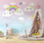 Papel de Parede Infantil Tema Chuva de Amor Rosa Para Quarto Menina