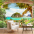 Papel de Parede Paisagem Coqueiro Ilha Para Decorar Quarto Sala e Ambientes