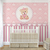 Papel de Parede Infantil Tema Ursa Princesa Realeza Rosa Para Quarto de Bebê Menina