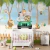 Papel de Parede Tema Safari Jeep Para Decorar Quarto de Bebê e Criança
