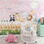 Papel de Parede Infantil Tema Safari Cute Rosa Para Decorar Quarto de Bebê Menina
