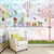Papel de Parede Infantil Tema Safari Soft Color Unissex Quarto de Bebê e Criança