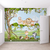 Papel de Parede Infantil Autocolante Selva Safari Para Decorar Quarto de Bebê e Criança m²