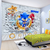 Papel de Parede Infantil Sonic 3D Para Decorar Quarto de Menino