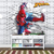 Papel de Parede Infantil Tema Super Herói Homem Aranha 3D Tijolinho Para Meninos