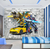 Papel de Parede Tema Super Transformers 3D Para Quarto de Menino